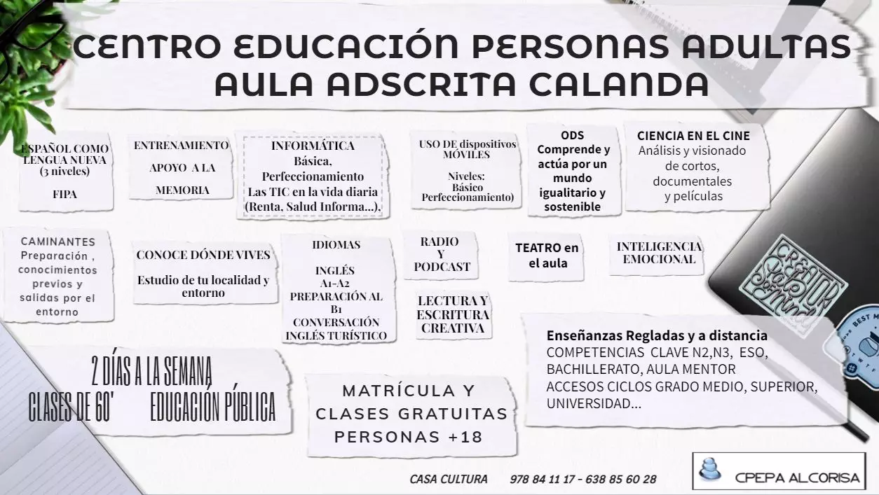 OFERTA ESCUELA DE ADULTOS