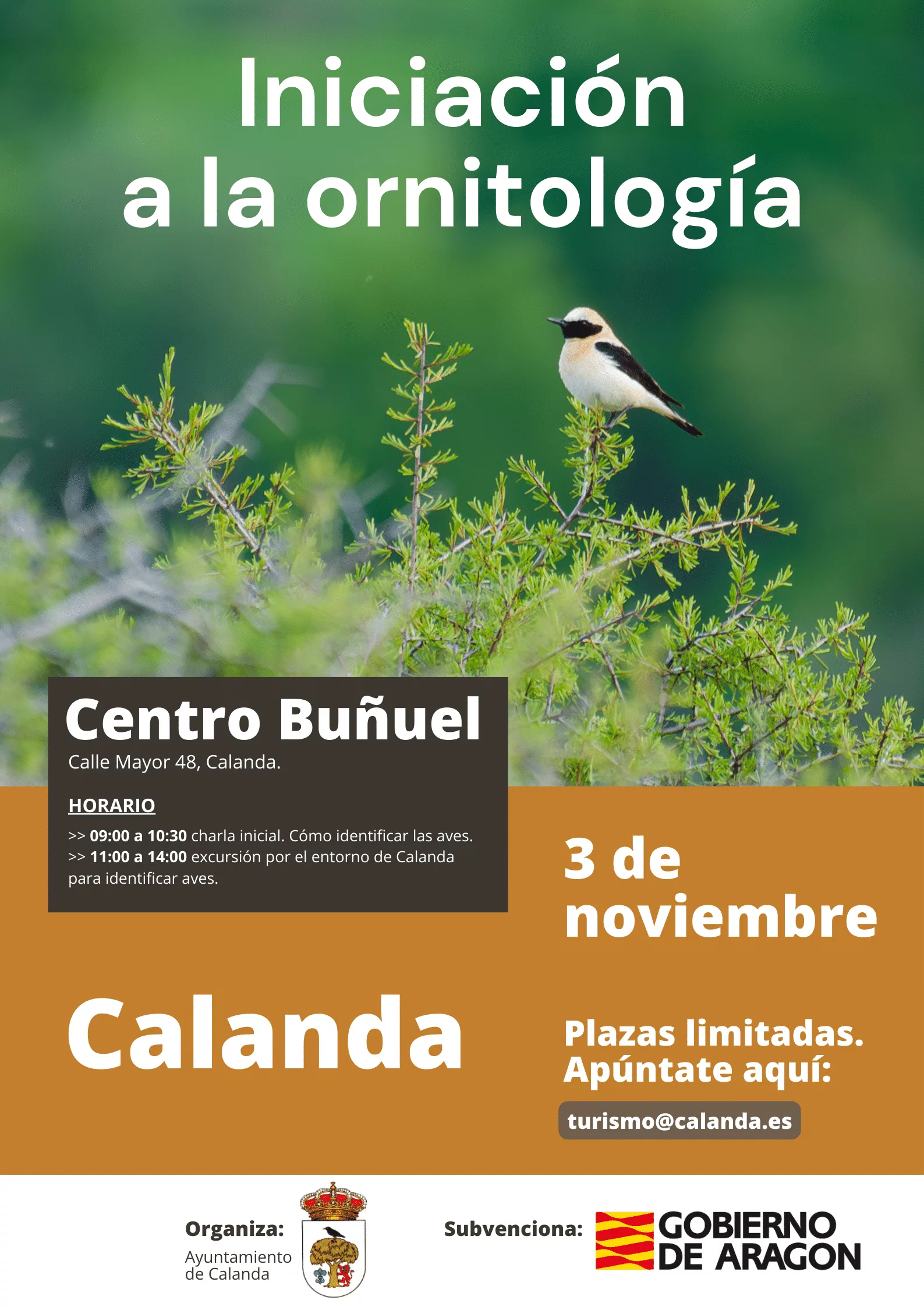 cartel ruta ornitologica